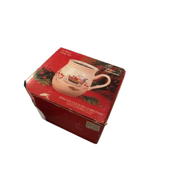 Vintage Christmas Mugs Country Christmas New made in Japan - Picture 11 of 12